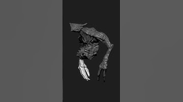 com4_0116 |  Zbrush Timelapse | #zbrush  #3dmodeling #3d #character  #creature #shorts