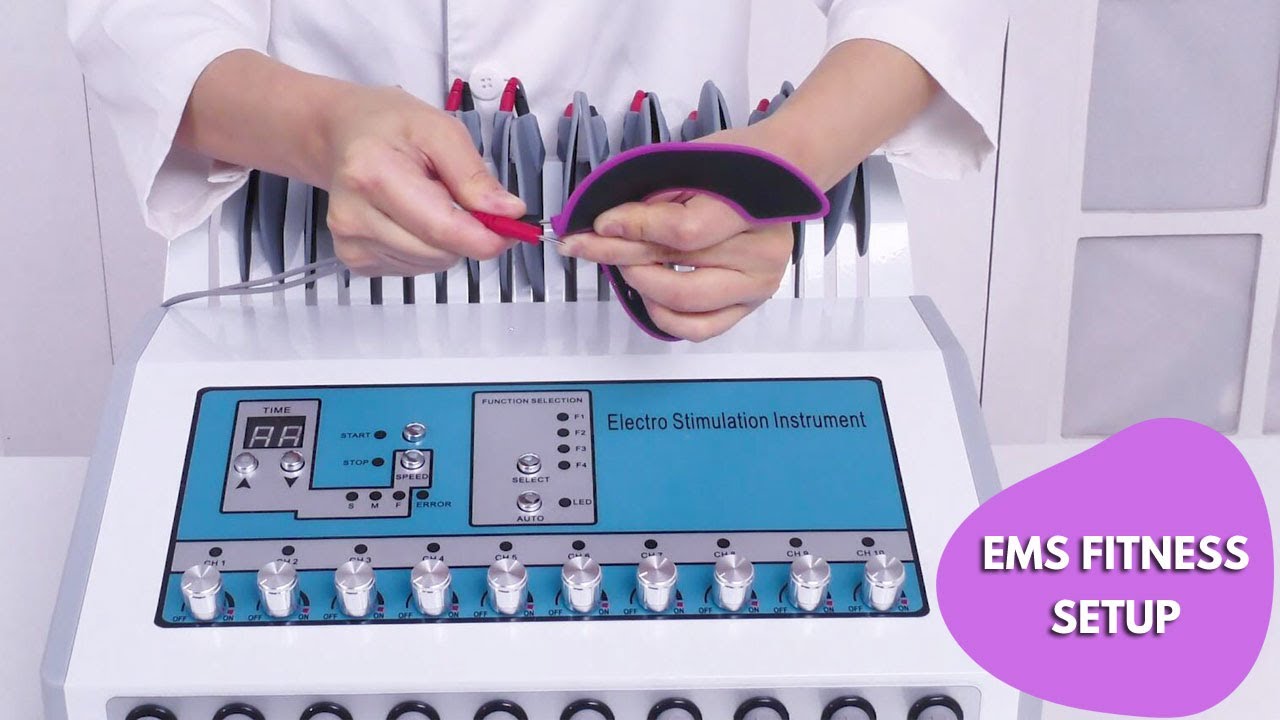 How To Setup Electric Muscle Stimulation Machine EMS Electric Muscle