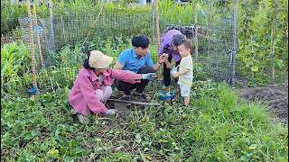 On her day off, Bao helped Man work in the vegetable garden.