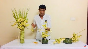 Hướng Dẫn Làm Trái Tim Lồng Hoa- Nghệ Thuật Xếp Lá Dừa GIữa Lòng Thủ Đô