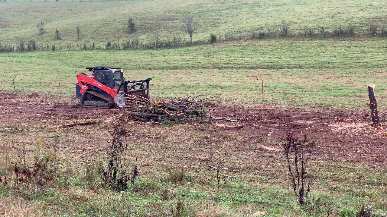 Kubota SVL95-2 And FAE Forestry Mulching - YouTube