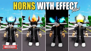 Información NEW UPDATE!! 7 HORNS WITH SPECIAL EFFECT In Brookhaven ID/CODES - Roblox Actualización