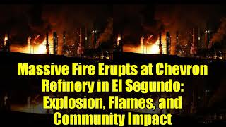 Massive Fire Erupts at Chevron Refinery in El Segundo: Explosion, Flames, and Community Impact