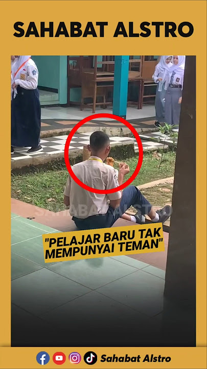 Feeling sorry for a new student who had no friends, these students immediately joined him.