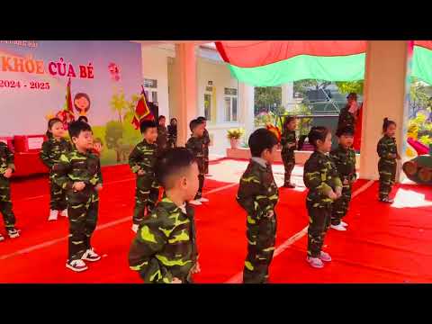 Tiết mục biểu diễn Võ thuật 5 tuổi khu B- Kỷ niệm ngày thành lập Quân đội nhân dân Việt Nam 22/12
