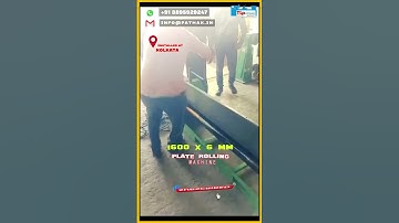 1600 X 6 mm Plate Rolling #metalrolling #metalbending #manufacturer #sheetmetals #heavymachinery