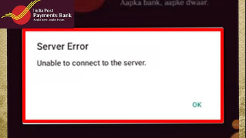 India Post Payment Bank Mobile Banking Server Error Unable To Connect To The Server Problem Solve