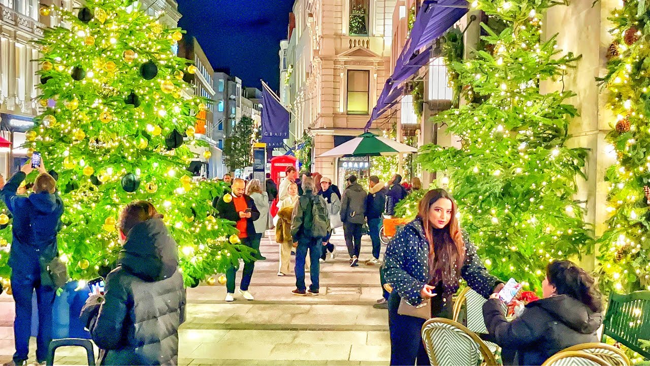 London City Christmas Lights 2022 BOND Street Best Christmas Lights