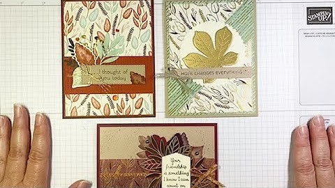 Three Beautiful Fall Cards You Can Make with the Love of Leaves Bundle by Stampin