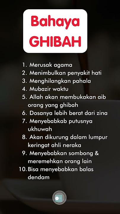 BAHAYA GHIBAH #dakwah #islam #hijrah #kajian #muslim #ghibah #bahayaghibah #shorts