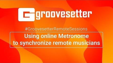 Using online metronome to synchronize remote musicians