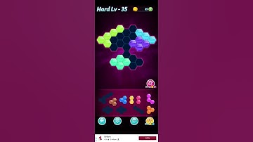 Block! Hexa Puzzle~Rainbow B block 7 to 10 levels~ level-35