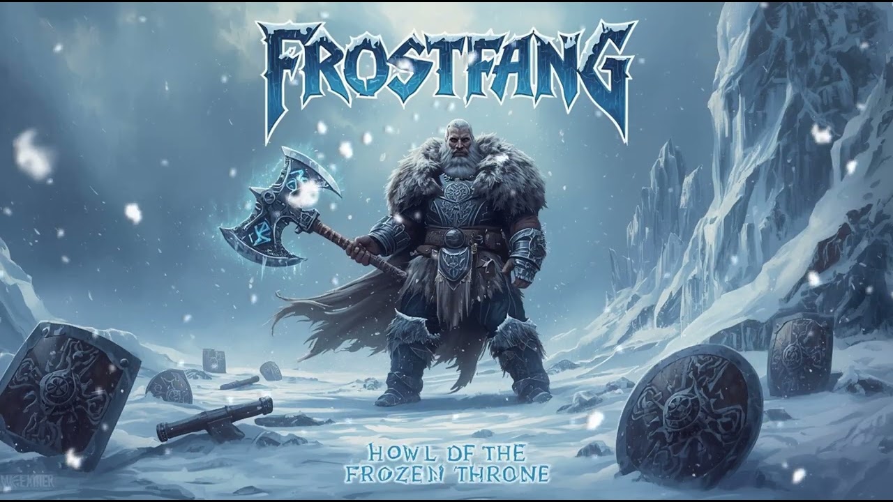Frostfang – Howl of the Frozen Throne (Full Album) | Epic Heavy Metal retro style (AI made)
