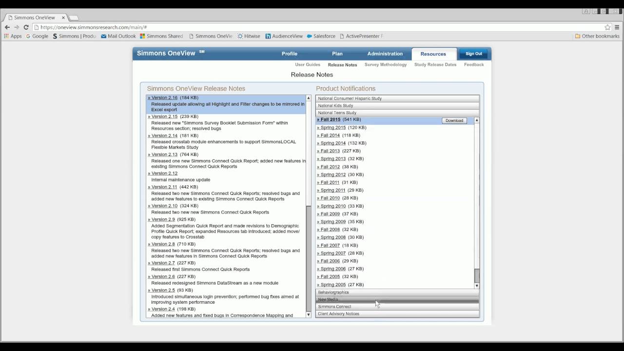 Simmons OneView - Resources Tab Overview - YouTube