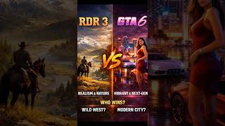 RDR 3 vs GTA 6 🔥 Graphics King Kaun? #shorts #viral #gaming
