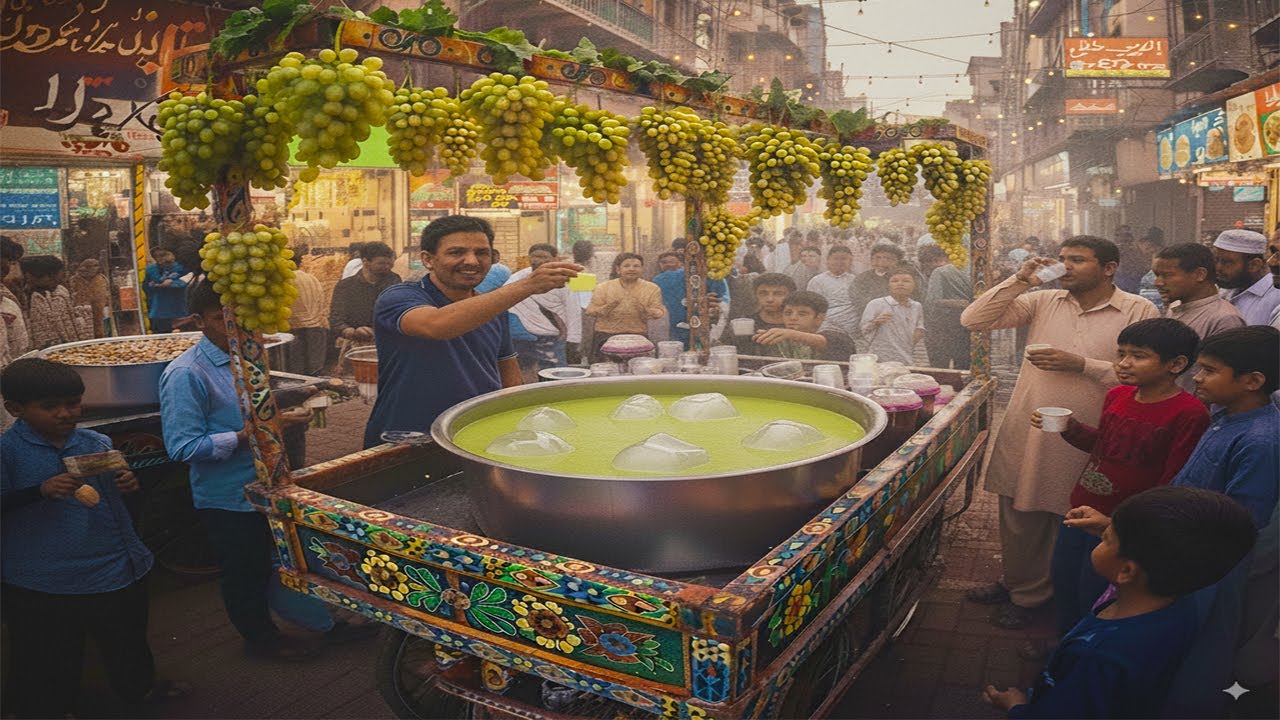 Refreshing Afghani Grapes Juice | Street Style Fresh Drink
