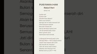 Puisi Sambut Ramadhan  Mohon Maaf Atas Segala Khilaf ramadhan ramadanmubarak ramadhankareem