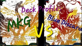 Godzilla Card Game Top Cut Deck Profiles Blue Slop and King Ghidorah.