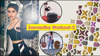 #Samantha Workout Gym Video Part-2 #Fitness #Gym #Yoga