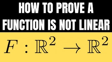 How to Prove The Function is Not a Linear Transformation