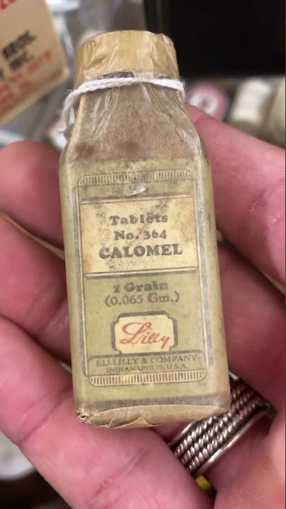 new old stock calomel bottle