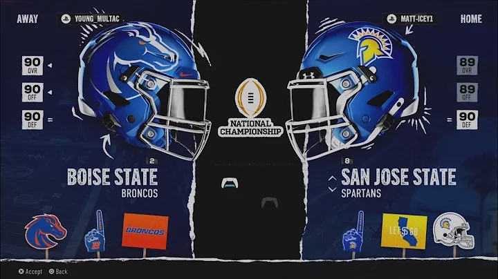 Boise State Dynasty Mode S7 National Championship vs San Jose State In College Football 25