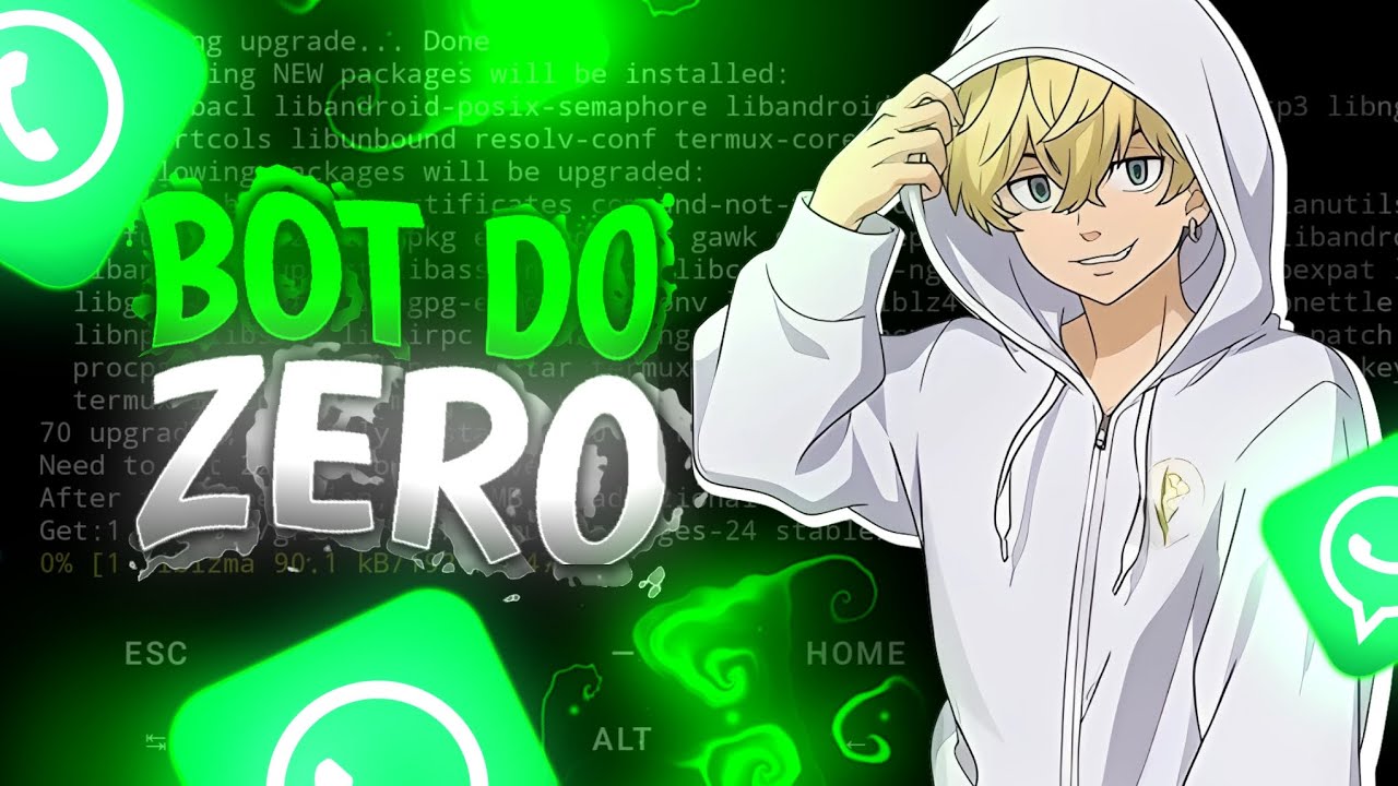 COMO CRIAR UM BOT DO ZERO NO ANDROID 😱 (Termux + WhatsApp) - YouTube
