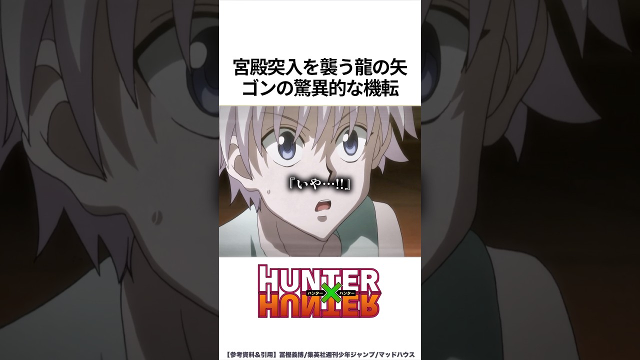 【HUNTER×HUNTER】宮殿突入を襲う龍の矢ゴンの驚異的な機転