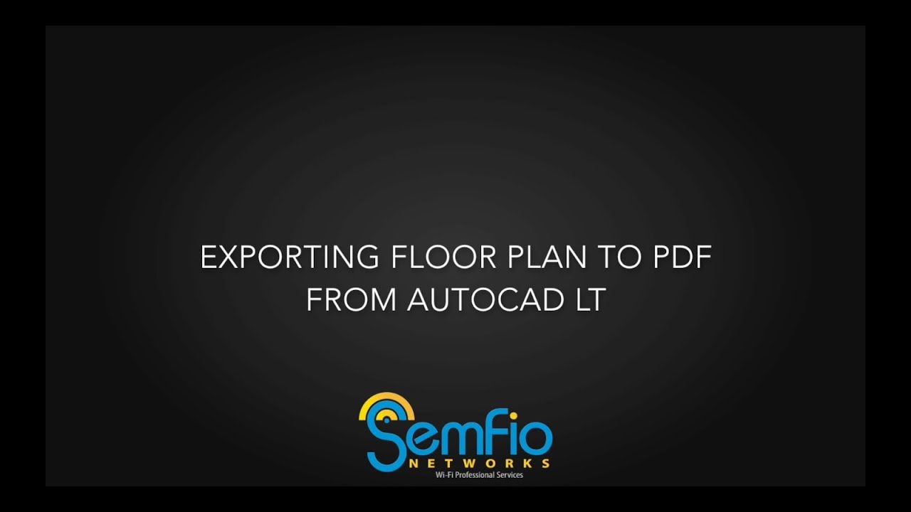WLAN Design Tips - AutoCAD Exporting PDF - YouTube