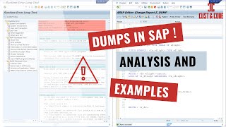 Sap Dump Anlysis - Runtime Error - Examples [english]