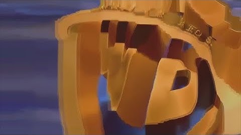 Warner Bros. Pictures 75 Years logo in Reversed Content Aware Scale