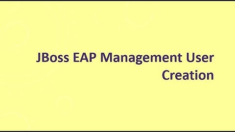 JBoss EAP Management User Creation