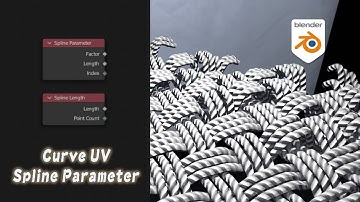 [Tut] Cyclic Curve UV & Spline Parameter - Blender Geometry Nodes 3.0+