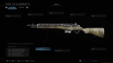 Call of Duty Modern Warfare: All Attachments For EBR-14 in Gunsmith (No Commentary)