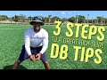 3 Steps to A Great Kick Slide in Press Coverage | DB Tip Clips