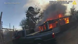 Police release bodycam footage from deadly Hawaii wildfires