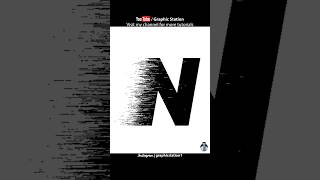 Transforming a Letter N into a Dispersion Masterpiece #illustrator #tutorial #shorts