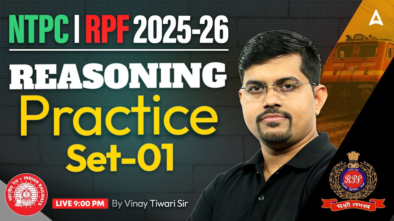 RRB NTPC/Section Controller/RPF Classes 2025-26 | Reasoning Practice ...