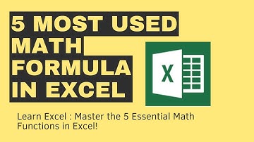 Learn Excel : Master the 5 Essential Math Functions in Excel!