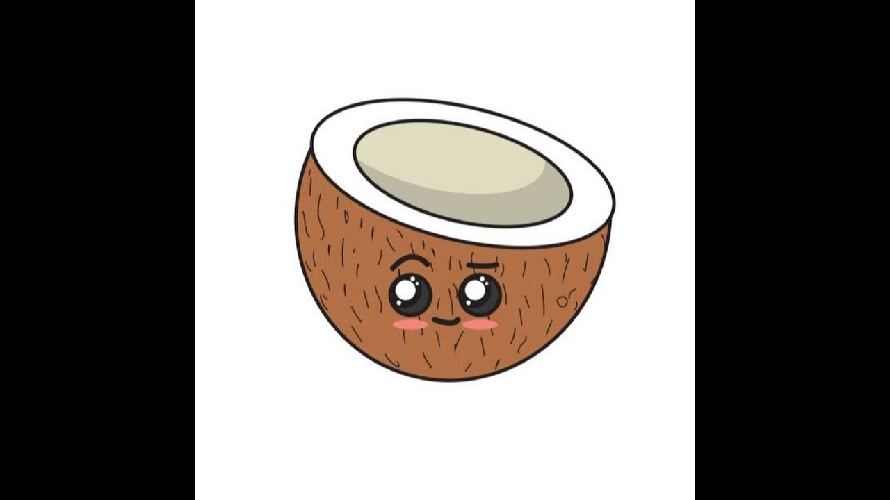 Как легко нарисовать кокос