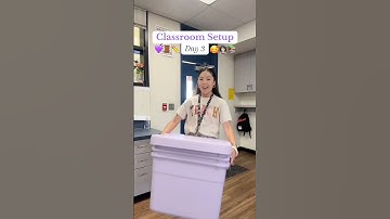 Classroom Setup Day 3! 💜 #classroomsetup #classroom #teacher #school #teacherlife #vlog #decor