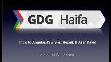 [GDG Haifa] Angular.JS Live coding - Asaf David