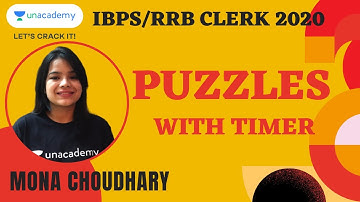 TIMER BASED PUZZLES FOR IBPS RRB CLERK 2020 by Mona Choudhary