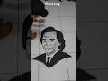 menggambar komeng dari pasir #art #komeng #melukis
