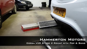 Hammerton Motors Corsa VXR Stage 2 with Pop & Bang Dyno Run (Remus Exhaust)