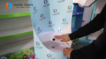 2 Seconds Quickly Assembled Cardboard Dump Bin Display Stand