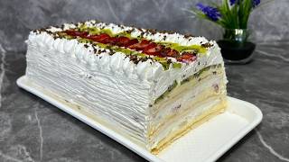 Torta LEDENI VETAR  najlepsa stara torta sa beze korama i vocem  recept koji ce svima uspeti