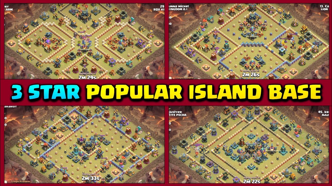 How to 3 Star Popular Th17 Island Base | Th17 Best Attack Strategy in Coc