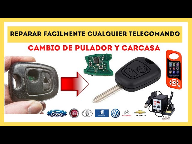 Cómo cambiar la carcasa de un mando a distancia (Peugeot Partner / Citroen  Berlingo / Otros) 