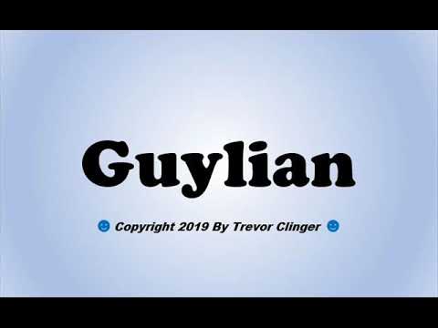 How To Pronounce Guylian - 동영상